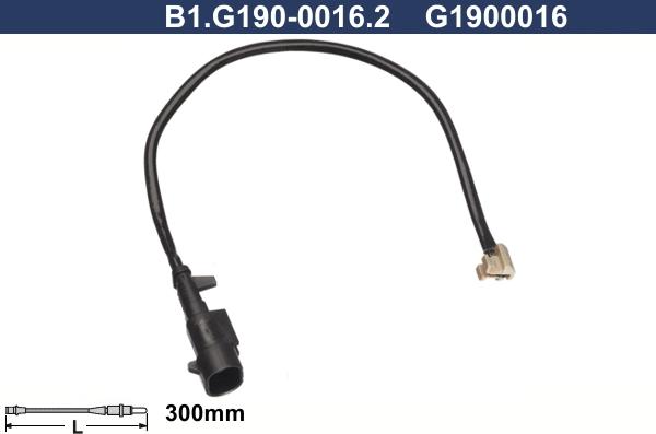 Galfer B1.G190-0016.2 - Сигнализатор, износ тормозных колодок abcparts.ee