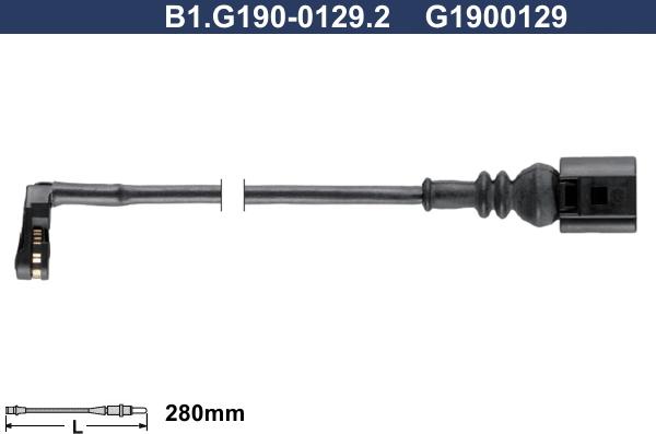 Galfer B1.G190-0129.2 - Сигнализатор, износ тормозных колодок abcparts.ee