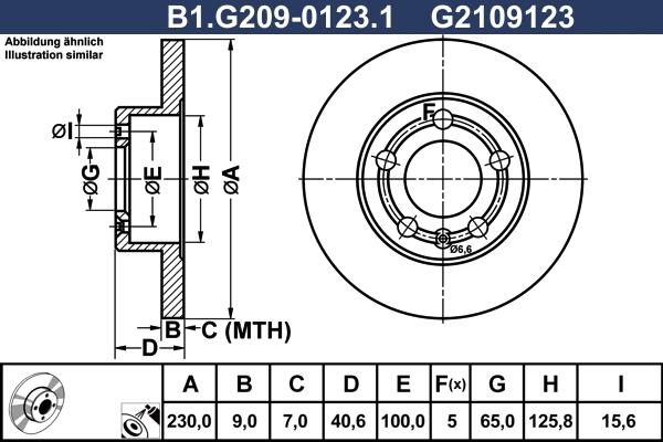 Galfer B1.G209-0123.1 - Тормозной диск abcparts.ee