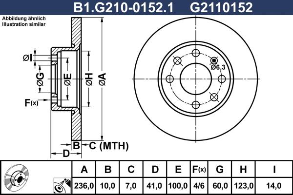 Galfer B1.G210-0152.1 - Тормозной диск abcparts.ee