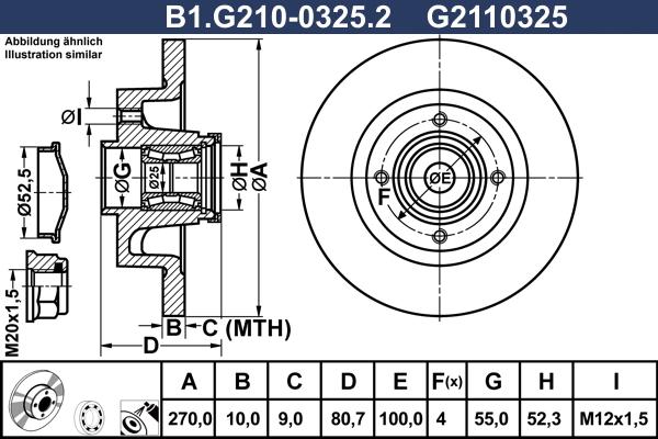 Galfer B1.G210-0325.2 - Тормозной диск abcparts.ee
