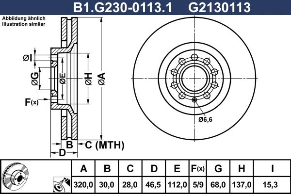 Galfer B1.G230-0113.1 - Тормозной диск abcparts.ee