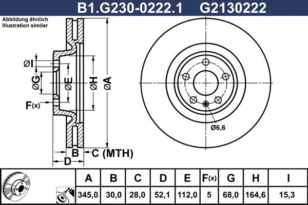 Galfer B1.G230-0222.1 - Тормозной диск abcparts.ee