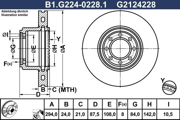 Galfer B1.G224-0228.1 - Тормозной диск abcparts.ee