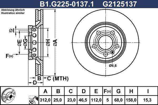 Galfer B1.G225-0137.1 - Тормозной диск abcparts.ee