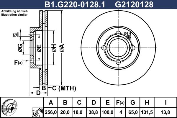 Galfer B1.G220-0128.1 - Тормозной диск abcparts.ee