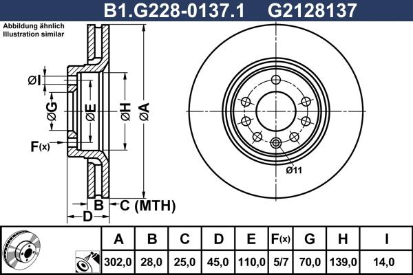 Galfer B1.G228-0137.1 - Тормозной диск abcparts.ee