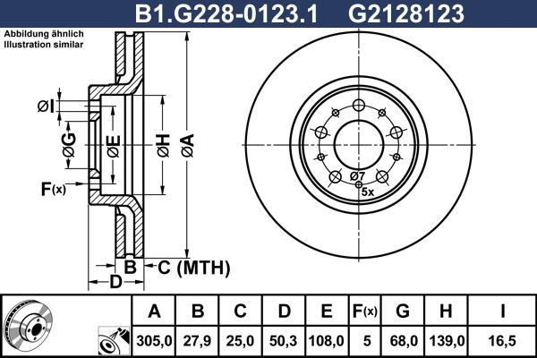 Galfer B1.G228-0123.1 - Тормозной диск abcparts.ee