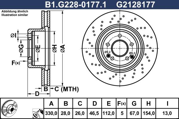 Galfer B1.G228-0177.1 - Тормозной диск abcparts.ee