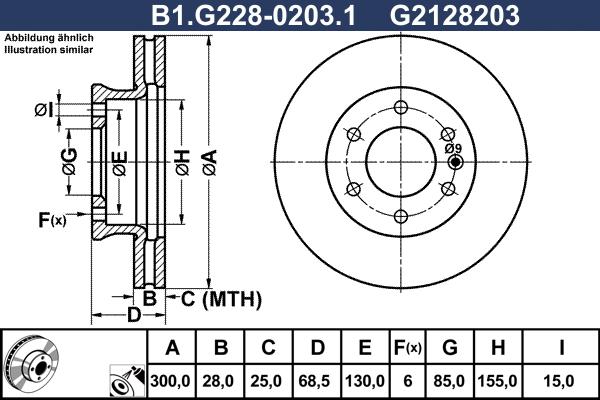 Galfer B1.G228-0203.1 - Тормозной диск abcparts.ee
