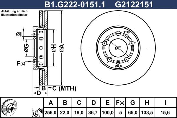 Galfer B1.G222-0151.1 - Тормозной диск abcparts.ee