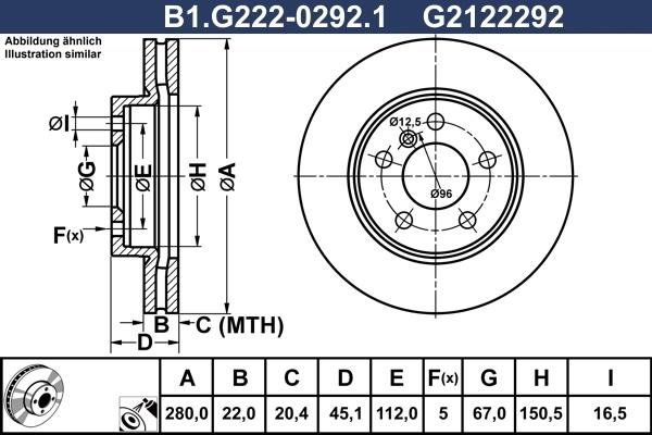 Galfer B1.G222-0292.1 - Тормозной диск abcparts.ee