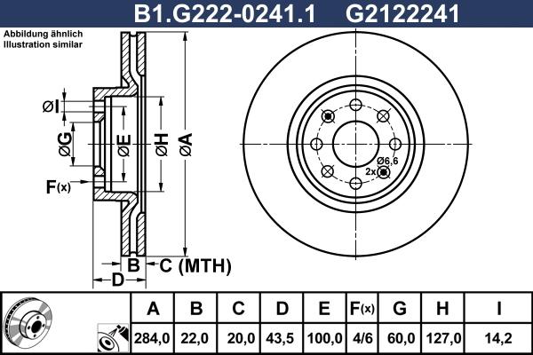 Galfer B1.G222-0241.1 - Тормозной диск abcparts.ee