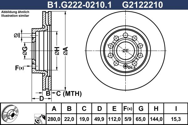 Galfer B1.G222-0210.1 - Тормозной диск abcparts.ee