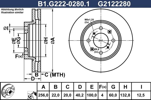 Galfer B1.G222-0280.1 - Тормозной диск abcparts.ee