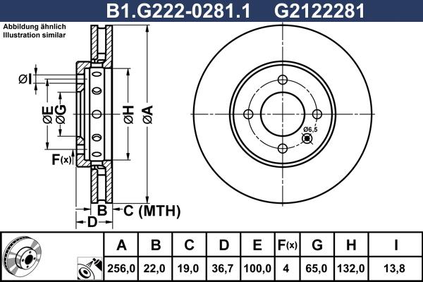 Galfer B1.G222-0281.1 - Тормозной диск abcparts.ee
