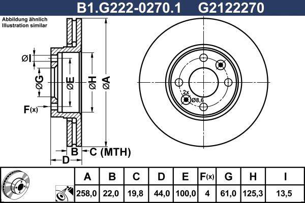 Galfer B1.G222-0270.1 - Тормозной диск abcparts.ee