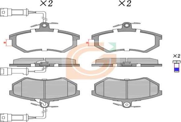 GAMA GA11316 - Тормозные колодки, дисковые, комплект abcparts.ee