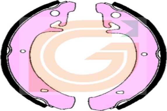 GAMA GB10411 - Комплект тормозных колодок, барабанные abcparts.ee