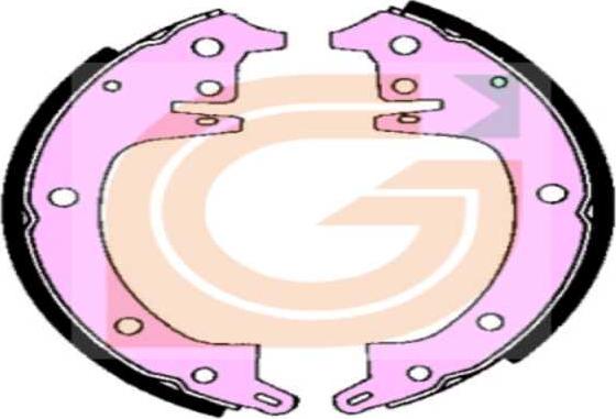 GAMA GB10435 - Комплект тормозных колодок, барабанные abcparts.ee