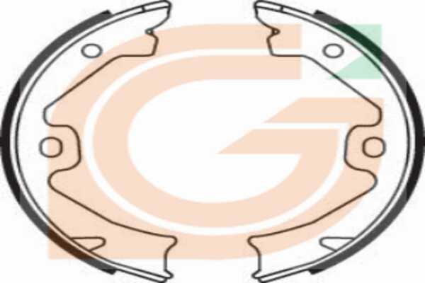 GAMA GB10618 - Комплект тормозных колодок, барабанные abcparts.ee