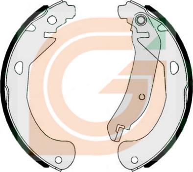 GAMA GB10244 - Комплект тормозных колодок, барабанные abcparts.ee