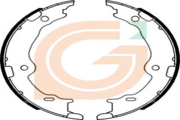 GAMA GB10212 - Комплект тормозных колодок, барабанные abcparts.ee
