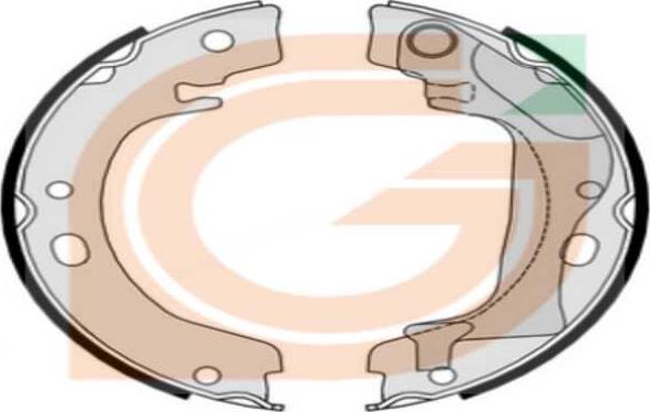 GAMA GB10735 - Комплект тормозных колодок, барабанные abcparts.ee