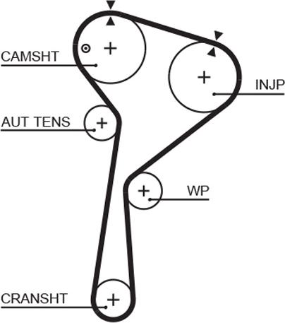 GATES 5578XS - Зубчатый ремень ГРМ abcparts.ee