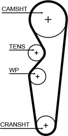 GATES 5665XS - Зубчатый ремень ГРМ abcparts.ee