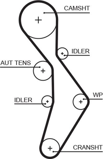 GATES 5604XS - Зубчатый ремень ГРМ abcparts.ee