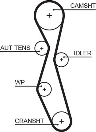 GATES 5606XS - Зубчатый ремень ГРМ abcparts.ee