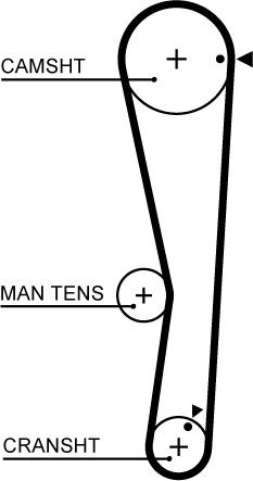 GATES 5687XS - Зубчатый ремень ГРМ abcparts.ee