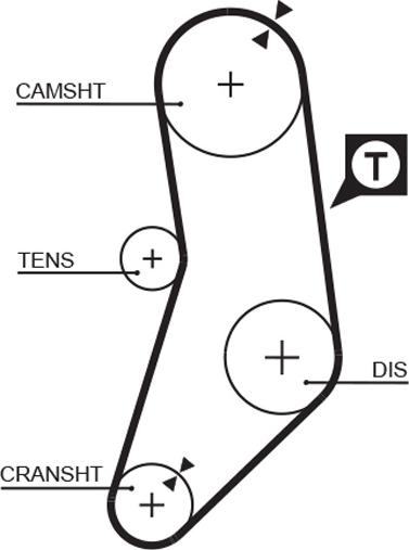 GATES 5077 - Зубчатый ремень ГРМ abcparts.ee