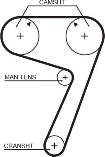 GATES 5111 - Зубчатый ремень ГРМ abcparts.ee