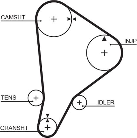 GATES 5118 - Зубчатый ремень ГРМ abcparts.ee