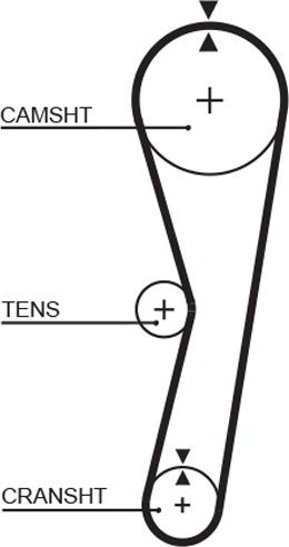 GATES 5127 - Зубчатый ремень ГРМ abcparts.ee