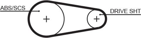 GATES 5203XS - Зубчатый ремень ГРМ abcparts.ee