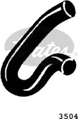 GATES 3504 - Шланг радиатора abcparts.ee