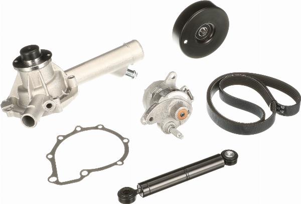 GATES KP16PK2153 - Водяной насос + комплект ручейковых ремней abcparts.ee