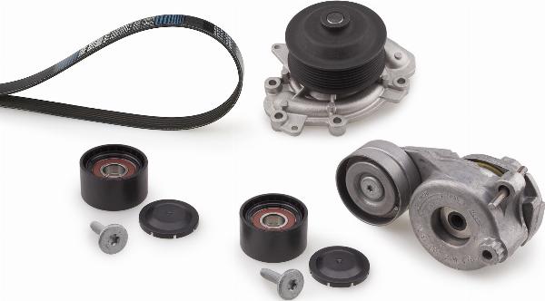 GATES KP17PK2035-2 - Водяной насос + комплект ручейковых ремней abcparts.ee