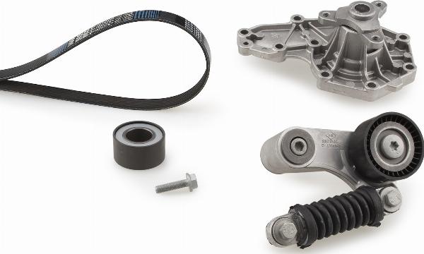GATES KP26PK1640 - Водяной насос + комплект ручейковых ремней abcparts.ee