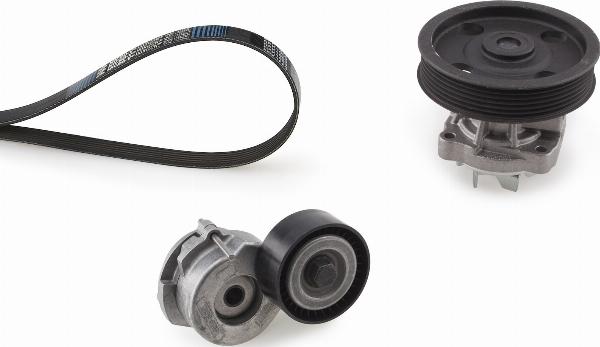 GATES KP26PK1183 - Водяной насос + комплект ручейковых ремней abcparts.ee