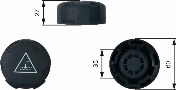GATES RC247 - Крышка, резервуар охлаждающей жидкости abcparts.ee