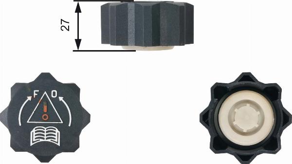 GATES RC210 - Крышка, резервуар охлаждающей жидкости abcparts.ee