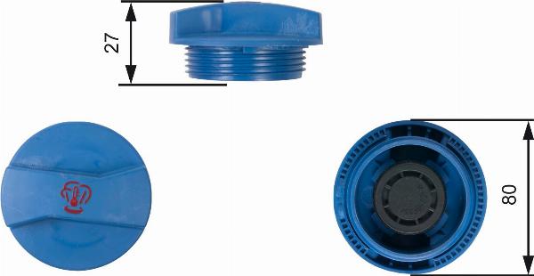 GATES RC211 - Крышка, резервуар охлаждающей жидкости abcparts.ee