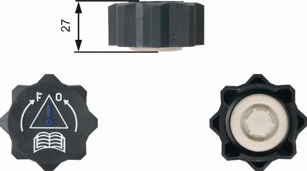 GATES RC218 - Крышка, резервуар охлаждающей жидкости abcparts.ee