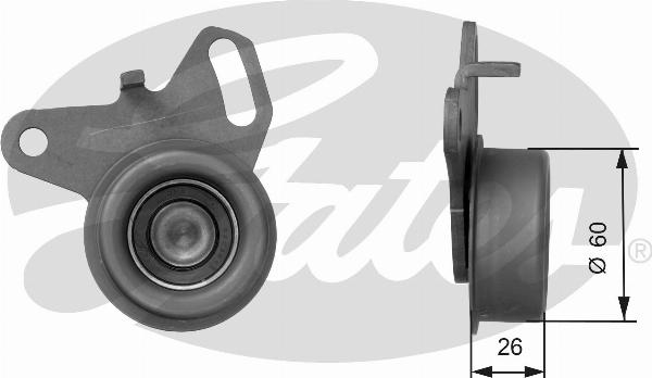 GATES T41043 - Натяжитель, ремень ГРМ abcparts.ee