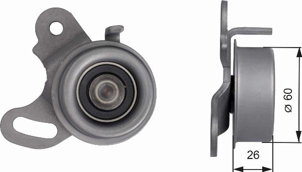 GATES T41042 - Натяжной ролик, зубчатый ремень ГРМ abcparts.ee