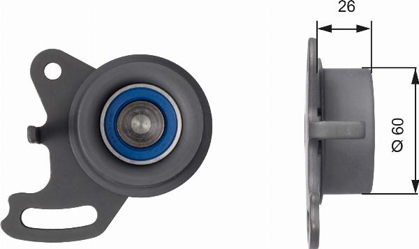 GATES T41056 - Натяжитель, ремень ГРМ abcparts.ee